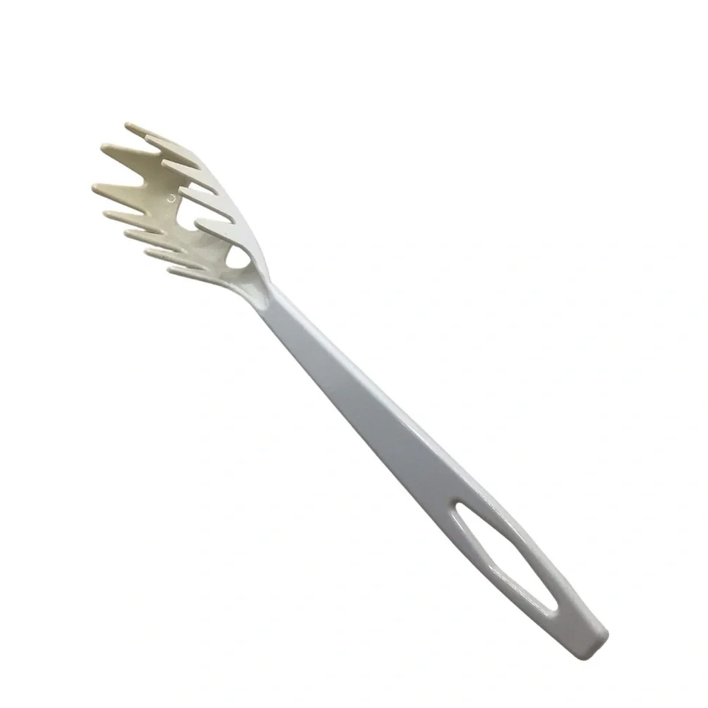 Vintage Tailor Made #3 Spaghetti Pasta Fork White 11” Serving Utensil